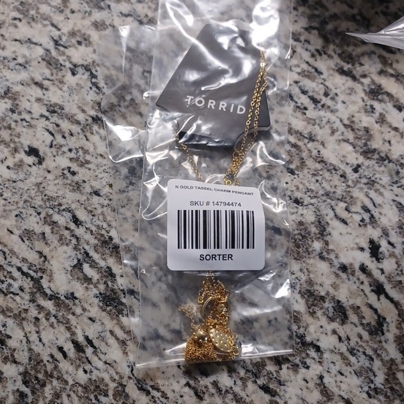 ✨ 2/$18  Torrid Gold Tone Tassek Necklace - Picture 3 of 4
